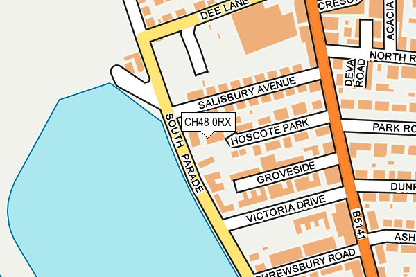 CH48 0RX map - OS OpenMap – Local (Ordnance Survey)