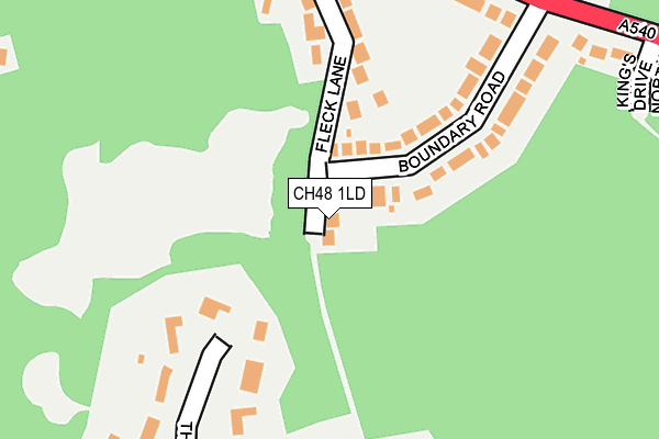 CH48 1LD map - OS OpenMap – Local (Ordnance Survey)