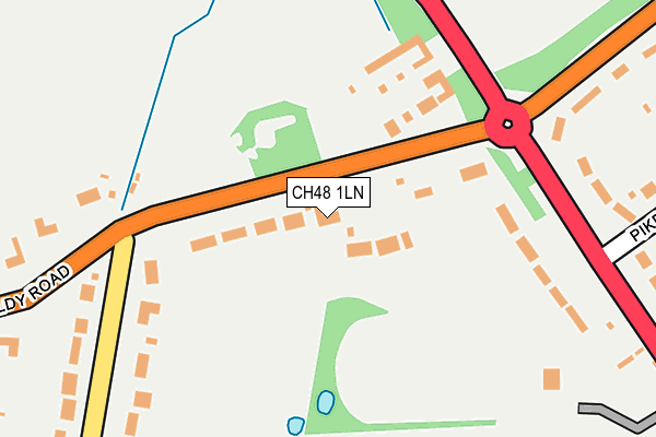 CH48 1LN map - OS OpenMap – Local (Ordnance Survey)