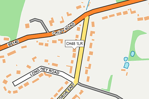 CH48 1LR map - OS OpenMap – Local (Ordnance Survey)