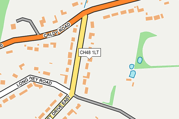 CH48 1LT map - OS OpenMap – Local (Ordnance Survey)