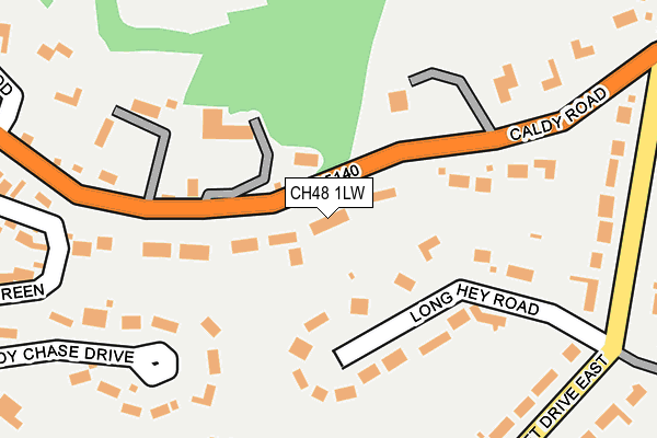 CH48 1LW map - OS OpenMap – Local (Ordnance Survey)
