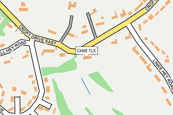 CH48 1LX map - OS OpenMap – Local (Ordnance Survey)