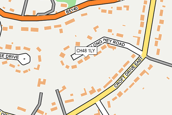 CH48 1LY map - OS OpenMap – Local (Ordnance Survey)