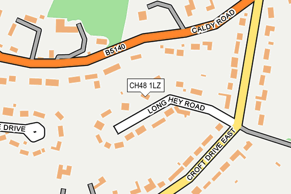 CH48 1LZ map - OS OpenMap – Local (Ordnance Survey)