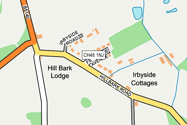 CH48 1NJ map - OS OpenMap – Local (Ordnance Survey)