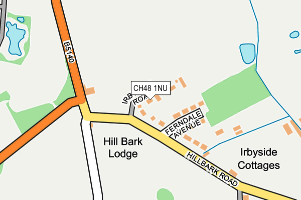 CH48 1NU map - OS OpenMap – Local (Ordnance Survey)