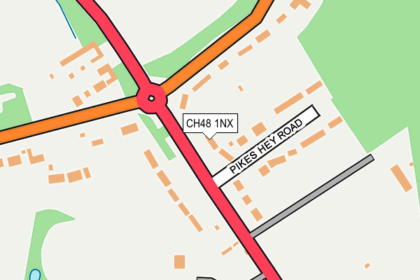 CH48 1NX map - OS OpenMap – Local (Ordnance Survey)