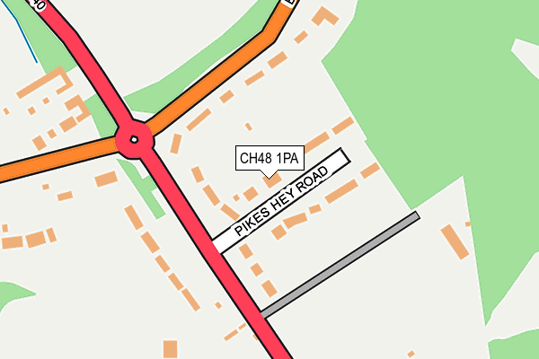 CH48 1PA map - OS OpenMap – Local (Ordnance Survey)