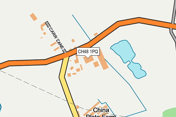 CH48 1PQ map - OS OpenMap – Local (Ordnance Survey)