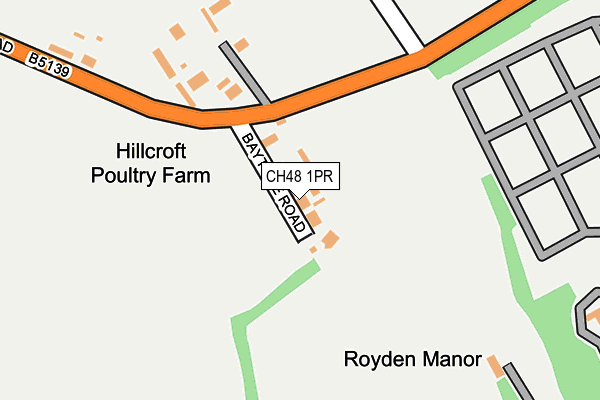 CH48 1PR map - OS OpenMap – Local (Ordnance Survey)