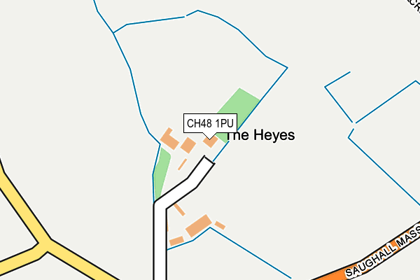 CH48 1PU map - OS OpenMap – Local (Ordnance Survey)