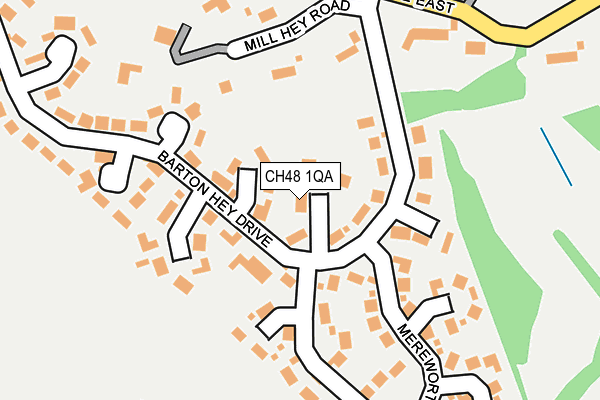 CH48 1QA map - OS OpenMap – Local (Ordnance Survey)