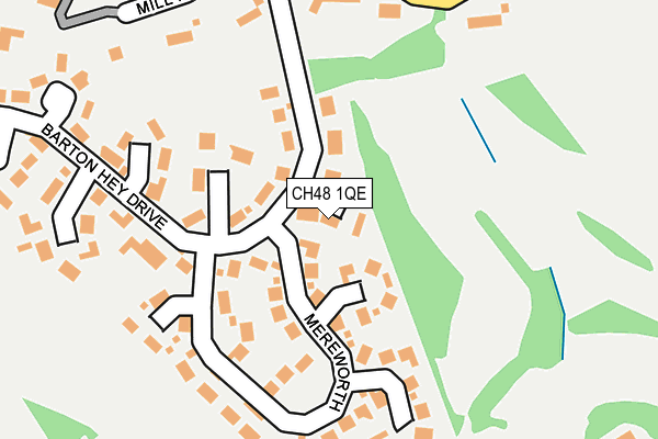 CH48 1QE map - OS OpenMap – Local (Ordnance Survey)
