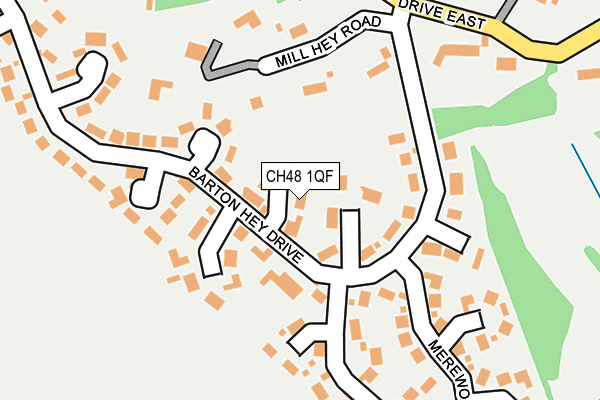 CH48 1QF map - OS OpenMap – Local (Ordnance Survey)