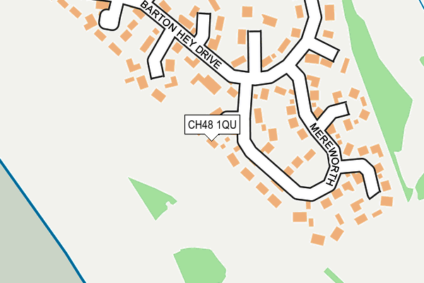 CH48 1QU map - OS OpenMap – Local (Ordnance Survey)