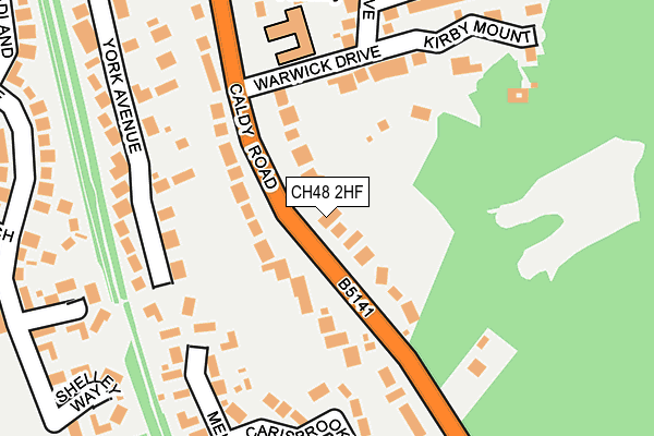 CH48 2HF map - OS OpenMap – Local (Ordnance Survey)