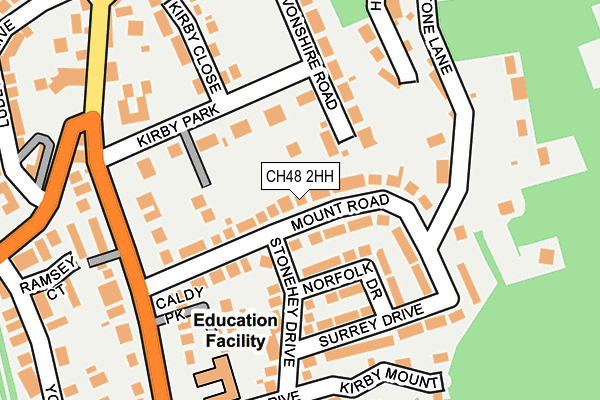 CH48 2HH map - OS OpenMap – Local (Ordnance Survey)