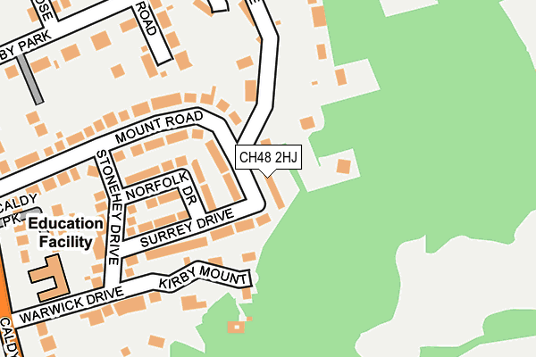 CH48 2HJ map - OS OpenMap – Local (Ordnance Survey)