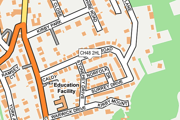 CH48 2HL map - OS OpenMap – Local (Ordnance Survey)