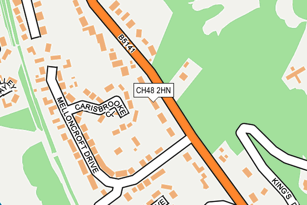 CH48 2HN map - OS OpenMap – Local (Ordnance Survey)