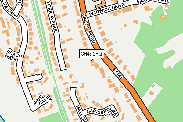 CH48 2HQ map - OS OpenMap – Local (Ordnance Survey)