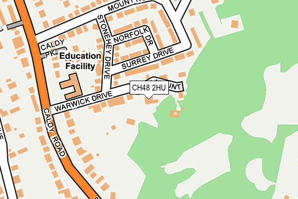 CH48 2HU map - OS OpenMap – Local (Ordnance Survey)