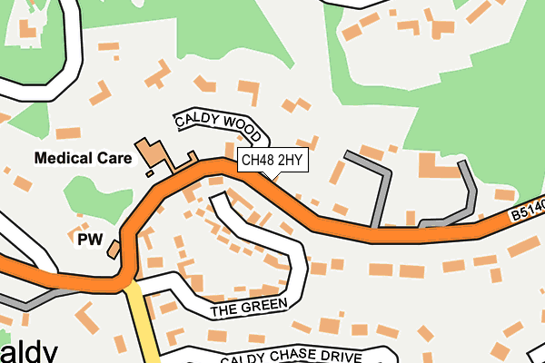 CH48 2HY map - OS OpenMap – Local (Ordnance Survey)