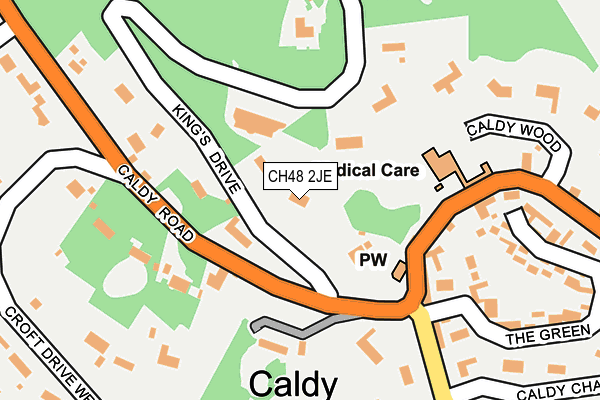 CH48 2JE map - OS OpenMap – Local (Ordnance Survey)
