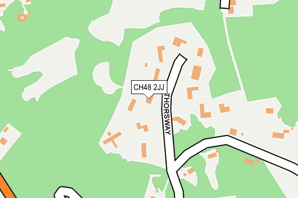 CH48 2JJ map - OS OpenMap – Local (Ordnance Survey)
