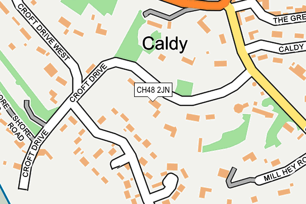 CH48 2JN map - OS OpenMap – Local (Ordnance Survey)