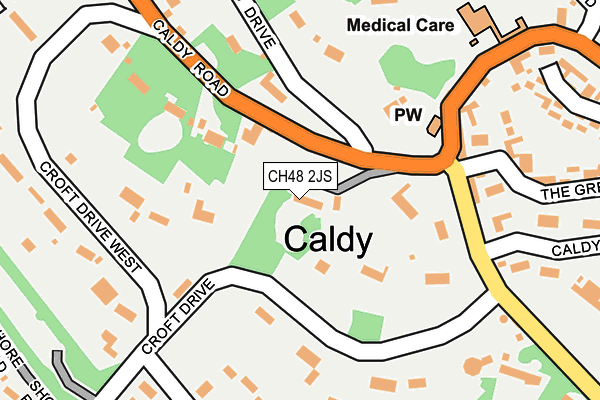 CH48 2JS map - OS OpenMap – Local (Ordnance Survey)