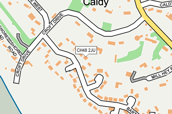 CH48 2JU map - OS OpenMap – Local (Ordnance Survey)