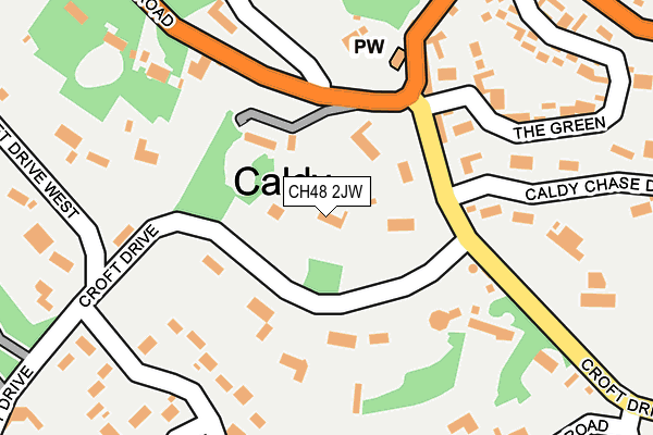 CH48 2JW map - OS OpenMap – Local (Ordnance Survey)