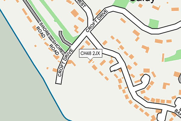 CH48 2JX map - OS OpenMap – Local (Ordnance Survey)