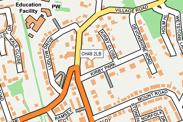 CH48 2LB map - OS OpenMap – Local (Ordnance Survey)