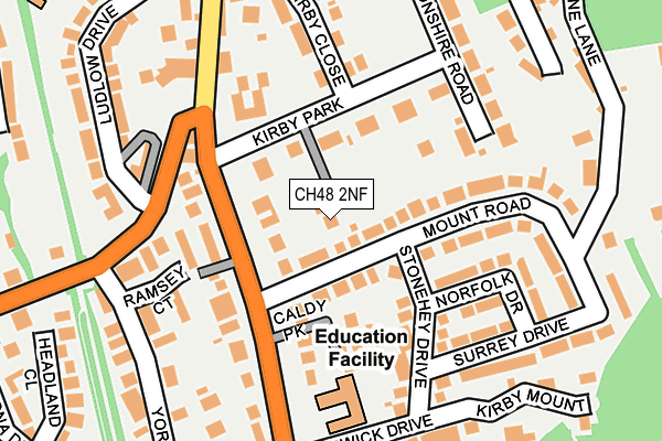 CH48 2NF map - OS OpenMap – Local (Ordnance Survey)