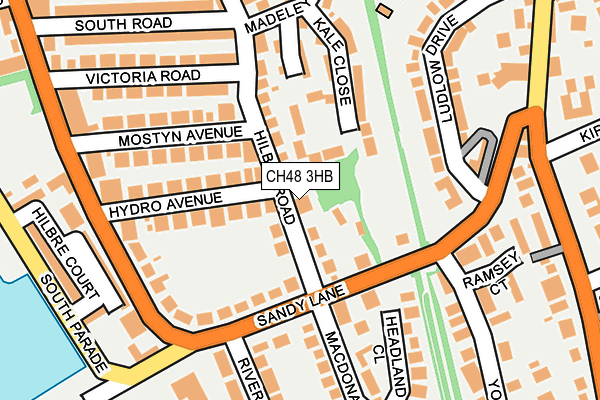 CH48 3HB map - OS OpenMap – Local (Ordnance Survey)