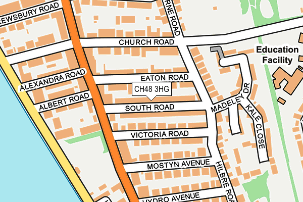 CH48 3HG map - OS OpenMap – Local (Ordnance Survey)