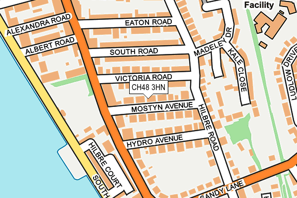 CH48 3HN map - OS OpenMap – Local (Ordnance Survey)