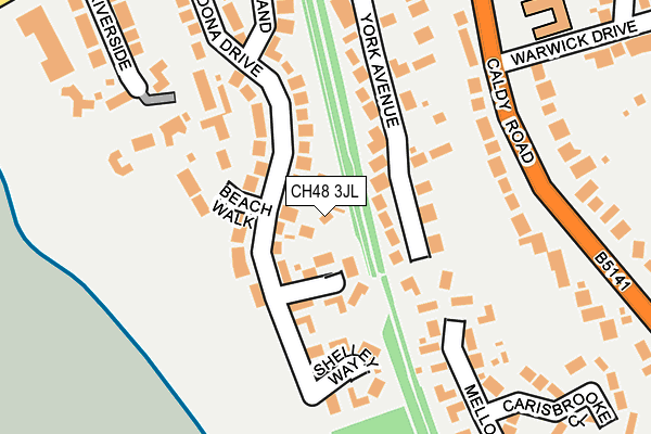 CH48 3JL map - OS OpenMap – Local (Ordnance Survey)