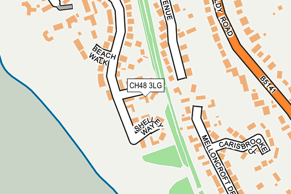 CH48 3LG map - OS OpenMap – Local (Ordnance Survey)