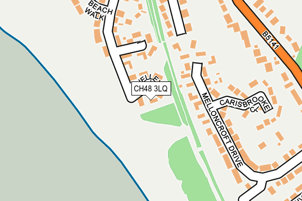 CH48 3LQ map - OS OpenMap – Local (Ordnance Survey)