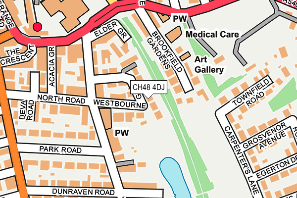 CH48 4DJ map - OS OpenMap – Local (Ordnance Survey)