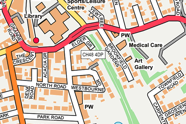 CH48 4DP map - OS OpenMap – Local (Ordnance Survey)