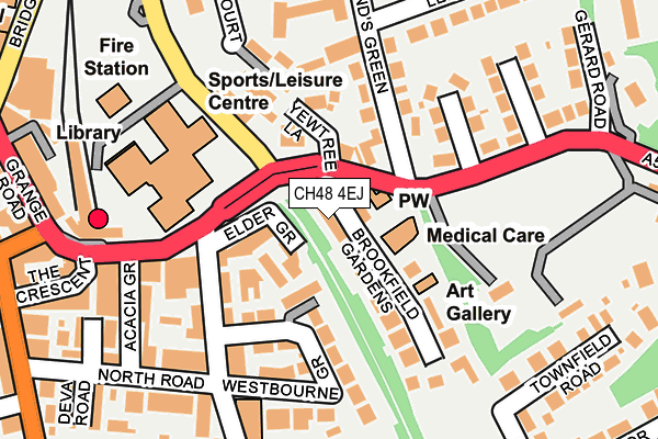 CH48 4EJ map - OS OpenMap – Local (Ordnance Survey)