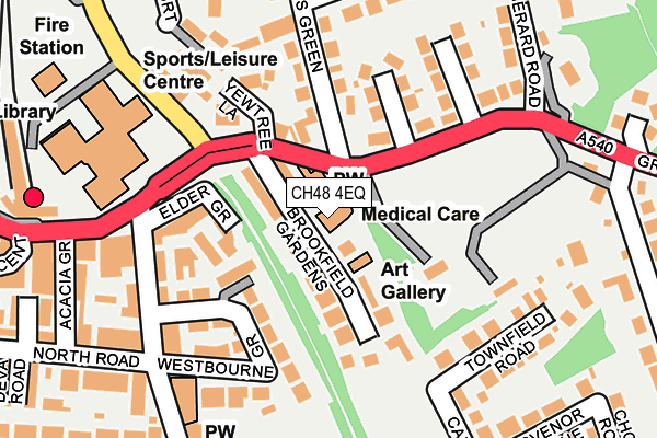 CH48 4EQ map - OS OpenMap – Local (Ordnance Survey)