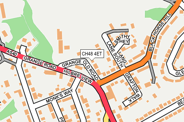 CH48 4ET map - OS OpenMap – Local (Ordnance Survey)