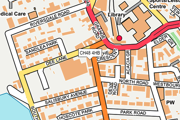 CH48 4HB map - OS OpenMap – Local (Ordnance Survey)