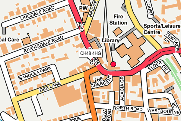 CH48 4HG map - OS OpenMap – Local (Ordnance Survey)